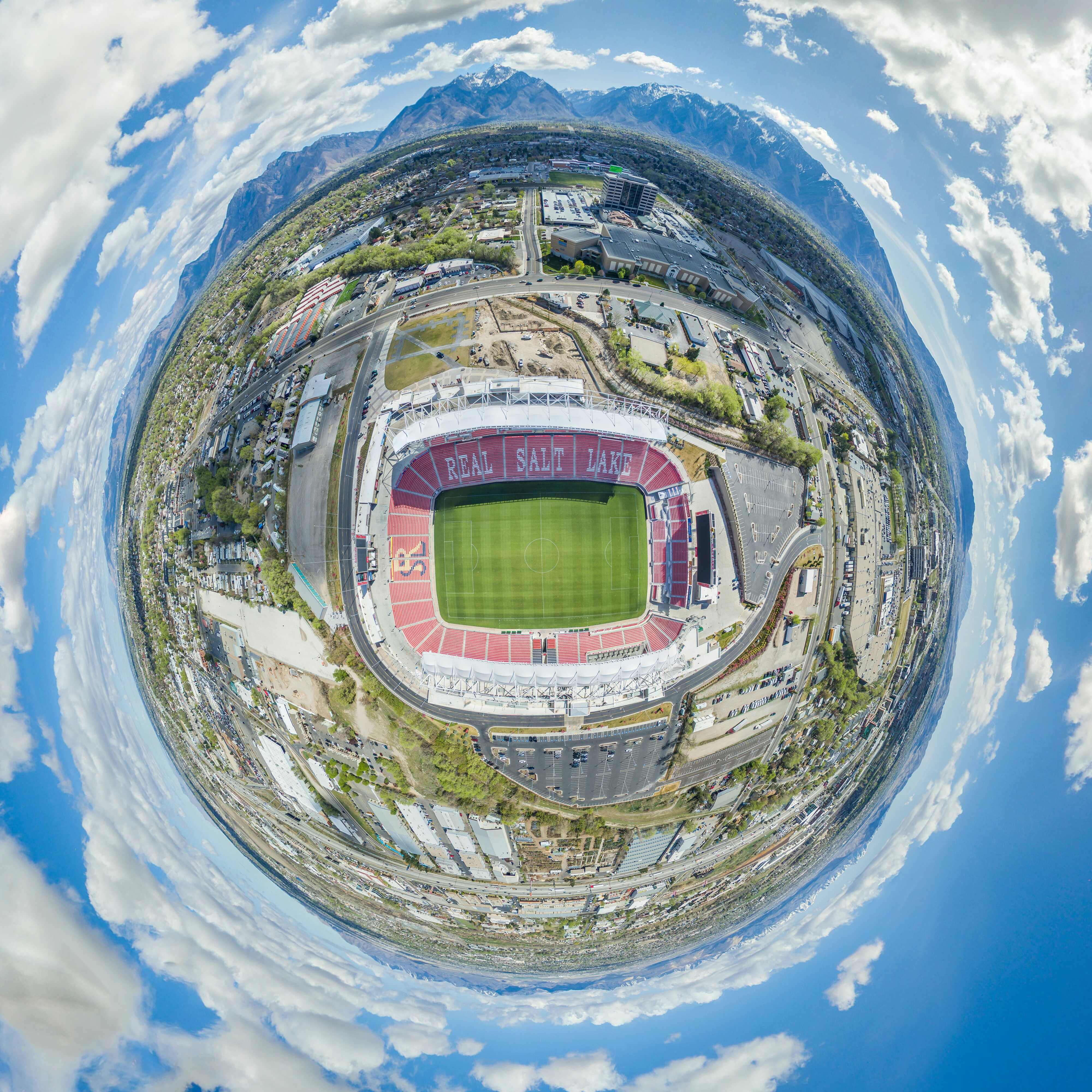 Rio Tinto Stadium Tiny Planet